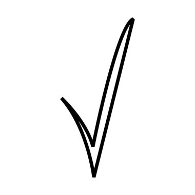 Check Mark. Check Mark black vector icons, isolated on white background.