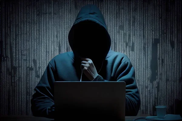Hacker attacking, cyber security concept