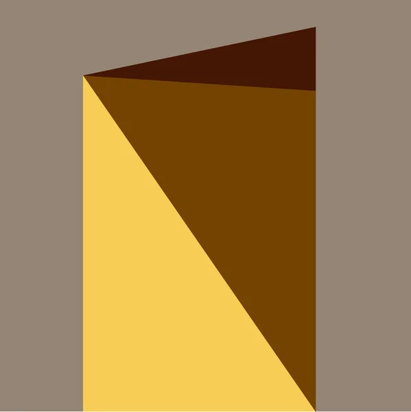 Basit vektör illüstrasyonu. Geometrik şekiller Bauhaus tarzında bir kapı şeklinde.