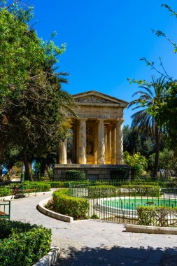 Malta Valletta şehrinde güzel bahçeler