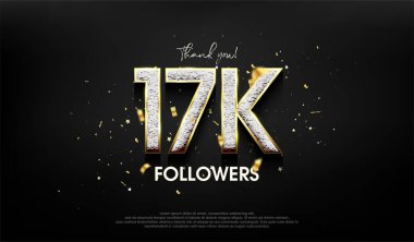 Teşekkür için lüks tasarım. 17 bin takipçi..