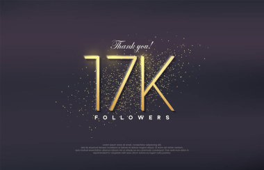 Basit tasarım numarası 20. 17k takipçi sayısına ulaşmanın kutlanması.