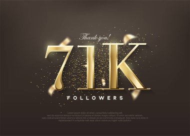 Lüks altın teşekkürler 71 bin takipçi. Selamlar ve kutlamalar.