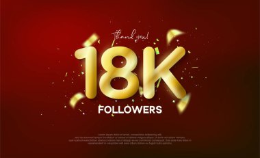 Altın metalik sayı. Teşekkürler takipçiler. 18 bin..