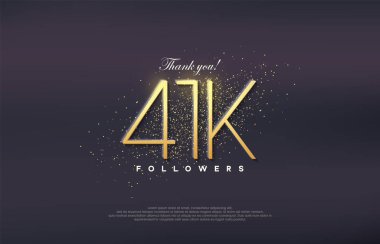 Basit tasarım numarası 20. 41k takipçi sayısına ulaşmanın kutlanması.