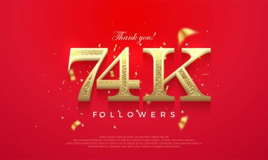 Teşekkür etmek için 74 bin dolar. Sosyal medya afiş poster tasarımı.