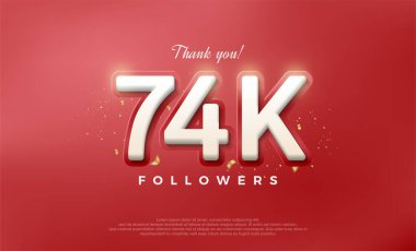 74k takipçisi için basit ve zarif bir tasarım..