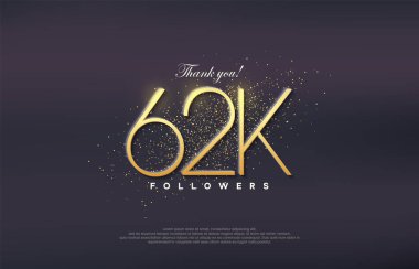 Basit tasarım numarası 20. 62k takipçi sayısını kazanmanın kutlaması.