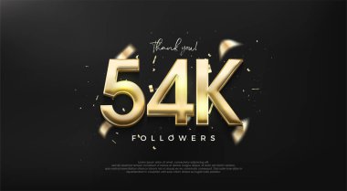 Müritlere teşekkür etmek için altın rengi bir numara 54 bin..