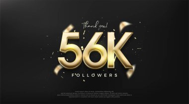 Müritlere teşekkür etmek için altın rengi bir numara 56 bin..