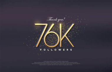 Basit tasarım numarası 20. 76k takipçi sayısını kazanmanın kutlaması.