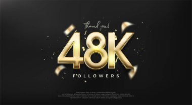 Müritlere teşekkür etmek için parlak altın numara 48 bin..