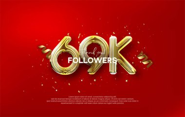 Metalik altın balonlarla 69 bin takipçiye teşekkür ederiz..