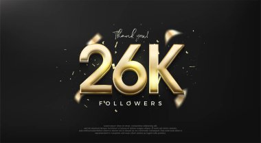 Müritlere teşekkür etmek için 26k numaralı parlak altın..