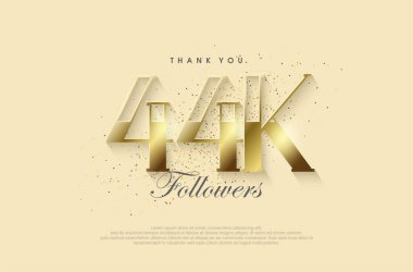 Pırıl pırıl altın tasarımı olan 44.000 takipçiye büyük bir teşekkür..