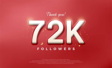72 bin takipçi için basit ve zarif bir tasarım..