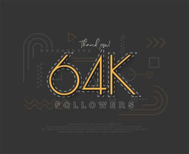 Numarası ve ince çizgileri olan eşsiz, basit 64 bin takipçisi var..