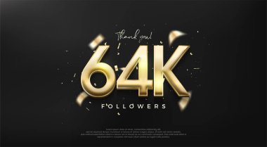 Müritlere teşekkür etmek için altın rengi bir numara 64 bin..