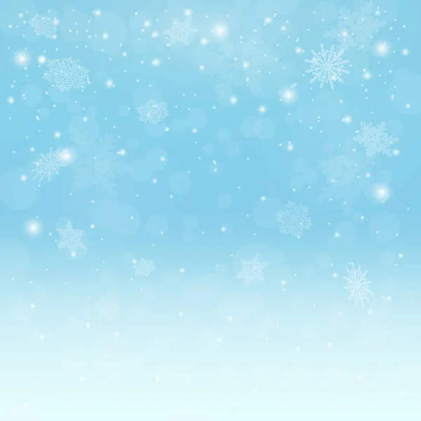 Snowflakes Background Winter Weather Silver Bokeh Christmas Background Snow Flakes — Stockfoto