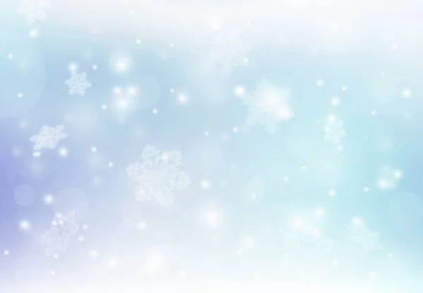 Snowflakes Background Winter Weather Silver Bokeh Christmas Background Snow Flakes — Stockfoto