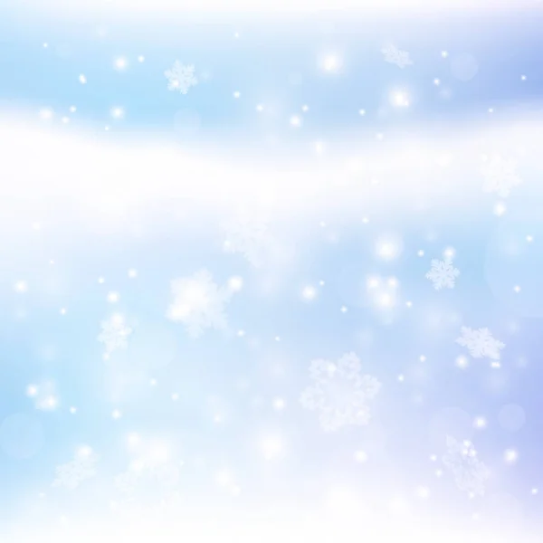 Snowflakes Background Winter Weather Silver Bokeh Christmas Background Snow Flakes — Stock Photo, Image