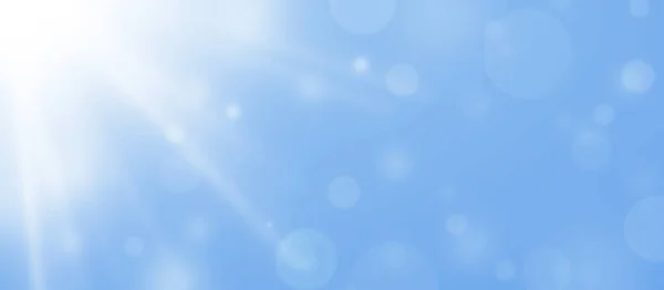 Unscharfer Hintergrund Mit Bokeh Sonnenstrahlen Blauer Himmel Für Sommertapeten Commerce — Stockfoto