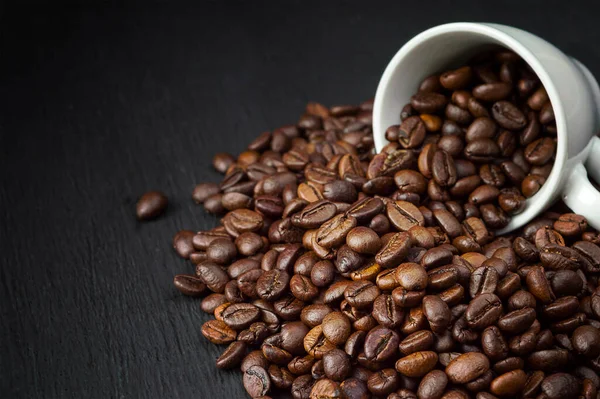 Background Roasted Coffee Beans Coffee Shop Concept Coffee Beans Food — Fotografia de Stock
