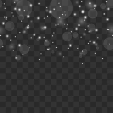 Şeffaf bir arkaplanda kar yağıyor. Kar bulutları ya da kefenler. Sis, kar yağışı. Soyut kar tanesi arkaplanı. Kar yağışı. Beyaz kar taneleri ve Noel karı fırtınası. 10 EPS.