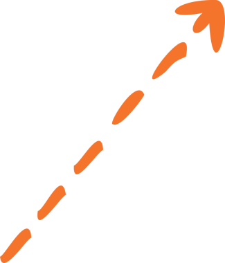 çok renkli, noktalı oklar, şeffaf bir arkaplan üzerine elle çizilmiş. PNG.The skechy lines and artistic essence, sunumlar, web siteleri veya yaratıcı bir beceriye sahip çizimler için ideal