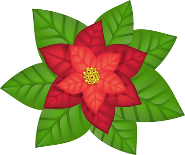 Noel aranjmanı, noktalar, köknar dalları, Holly yaprakları ve ökseotu kırmızı böğürtlenleri. Şeffaf, kartpostallar için png, afişler, posterler, selamlar, kapaklar ve kartlar