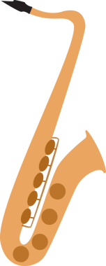 Saksafon logosu tasarımı. Müzik logosu. Şeffaf yaratıcı logo, png. Klasik müzik enstrümanı saksafon. Blues, funk veya caz müzik ekipmanları. Yapıştır