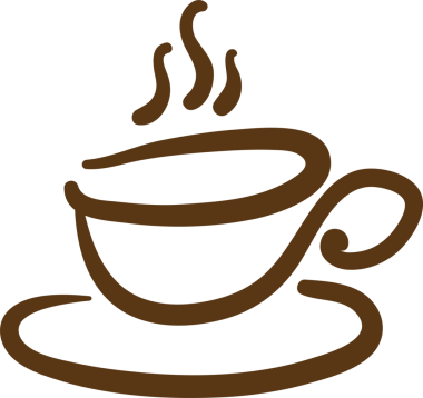 Soyut grafik karalama basit minimalist çizgi çizimi kahve demleme, kahve içeceği hazırlama. Kahve ikonu. Şeffaf kahve, png