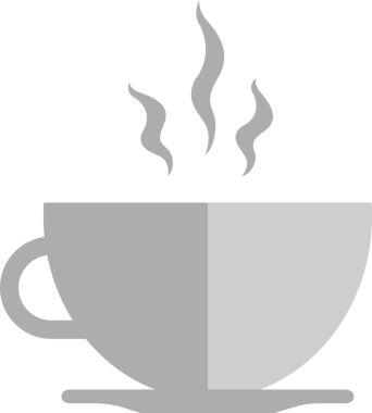 Bir fincan kahve ikonu. Kupa yassı ikonu. Tasarım logosu, ziyaret kartı vs. için ince satır işaretleri. Sıcak içecek. Kupa çizgisi çizimi. Ofiste sade kahve ve enerji var. Şeffaf, png. düz biçim