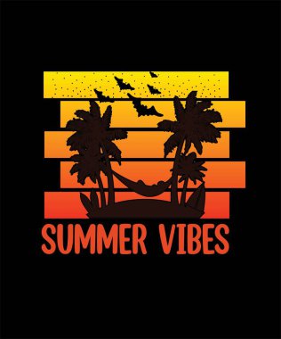 Yaz Vibess Svg Tshrit Tasarımı .eps