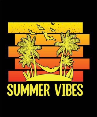 Yaz Titreşimleri TShit Tasarımı.