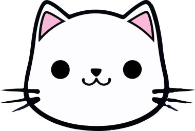 Şirin kedi vektör tasarımı. Hayvan izi. Vektör illüstrasyonu