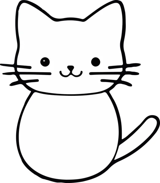 Şirin kedi vektör tasarımı. Hayvan izi. Vektör illüstrasyonu
