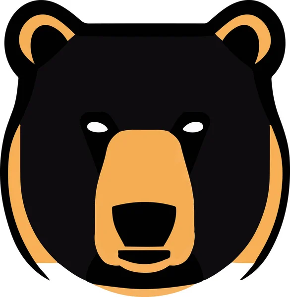 Απλό Λογότυπο Αρκούδας Διάνυσμα Εικονογράφηση Διανύσματος — Διανυσματικό Αρχείο