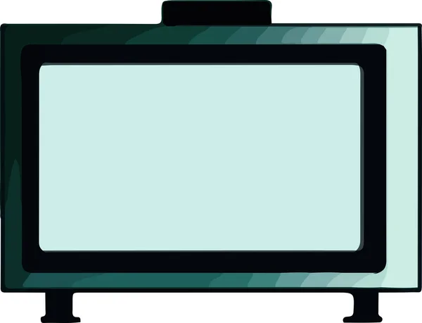 Beyaz Arkaplanda Izole Edilmiş Vektör Illüstrasyon Renkli Televizyon Düz Tasarım — Stok Vektör