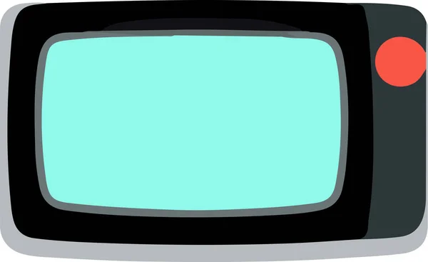 Векторная Иллюстрация Цветной Телевизор Изолирован Белом Фоне Плоский Дизайн Векторная — стоковый вектор