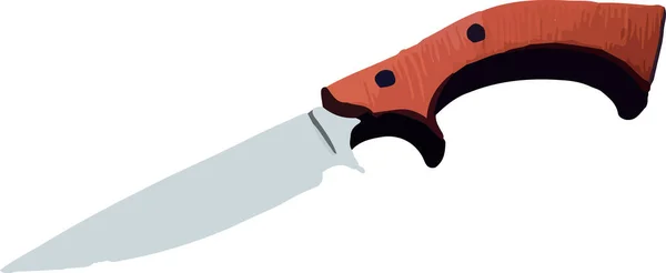 Значок Ножа Белом Фоне Векторная Иллюстрация — стоковый вектор
