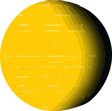 Uzay gezegenleri, asteroit, ay, fantastik dünya oyun vektörü. Vektör illüstrasyonu