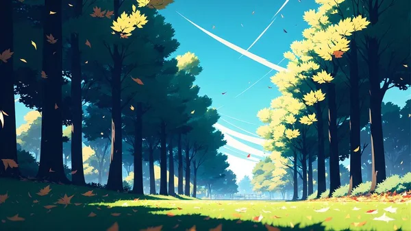 Güzel anime tarzı duvar kâğıdı. Ai ile üretildi. Yüksek kaliteli illüstrasyon