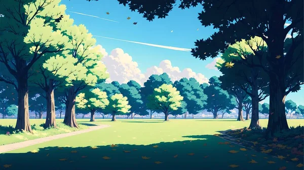 Güzel anime tarzı duvar kâğıdı. Ai ile üretildi. Yüksek kaliteli illüstrasyon