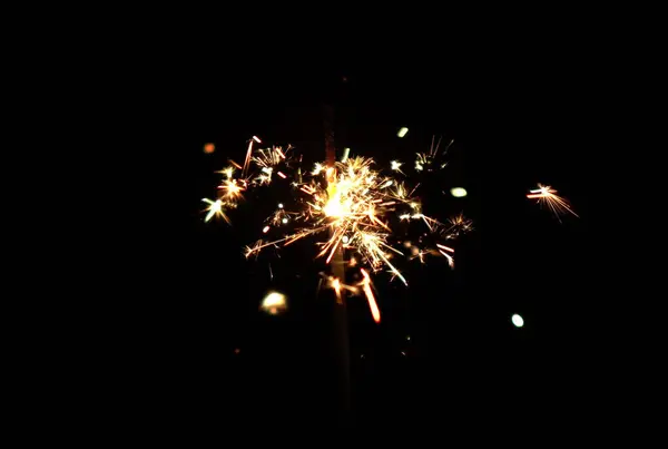 Festival Sparkles Shiny Sparks New Year — Stock Photo, Image