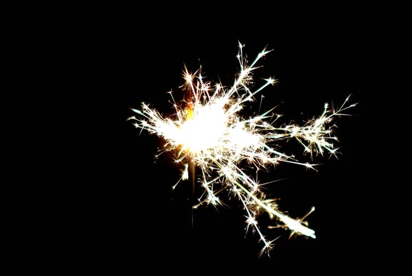 Kerstfeest Vuurwerk Realistisch Glitter Effect — Stockfoto