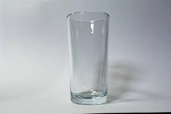 Leere Glas Dehydratationsbecher Ohne Aqua Mineral — Stockfoto