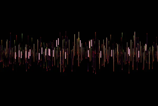 Frequentie Bars Textuur Muzikale Audio Gradiënt Stralen Stijl Lijn Kunst — Stockfoto