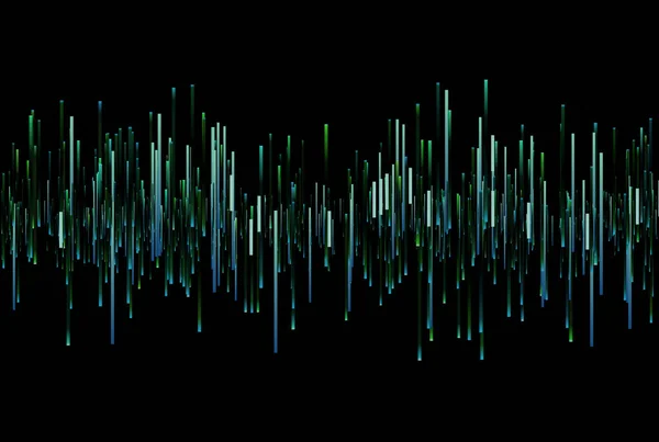 Frequentie Bars Textuur Muzikale Audio Gradiënt Stralen Stijl Lijn Kunst — Stockfoto