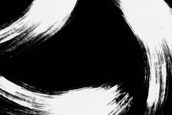Boyama Dokusu Siyah Beyaz Arkaplanı Çizmiş Boya Sanatı — Stok fotoğraf